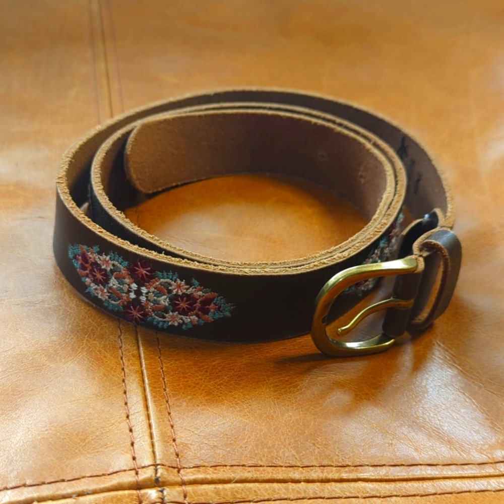 Lucky Brand Women's Leather Belt, Size Large